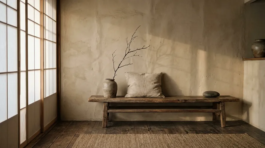 Wabi-sabi living room