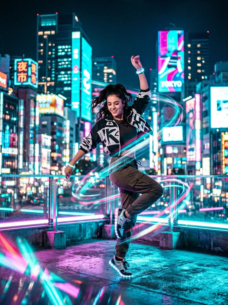 AI 生成视频中跳舞的人
